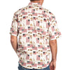 UniJames Men's Liberty Flag Button Down Shirt For Men