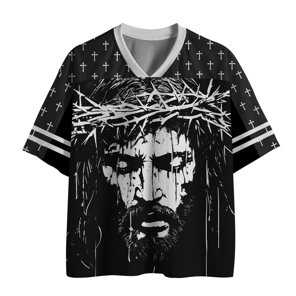 UniJames Faith Over Fear Christian Black Mesh Jersey