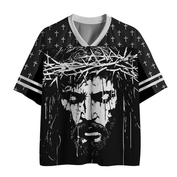 UniJames Faith Over Fear Christian Black Mesh Jersey