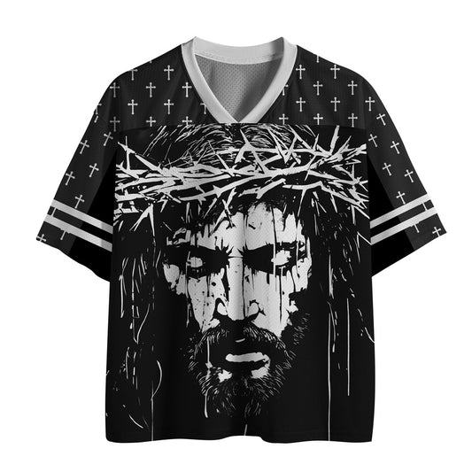UniJames Faith Over Fear Christian Black Mesh Jersey