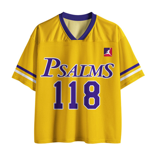 UniJames Faith Over Fear Christian Yellow Mesh Jersey