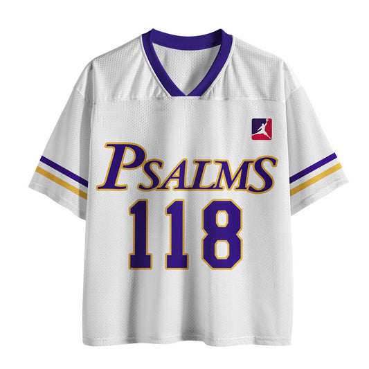 UniJames Faith Over Fear Christian White Mesh Jersey