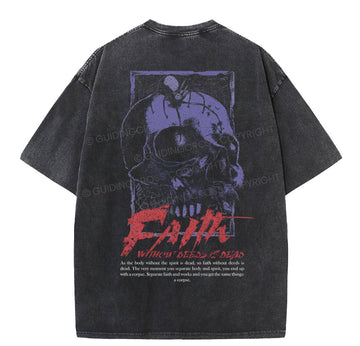 Faith Without Deeds Is Dead Christian Washed TShirt  