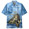 UniJames Faith Hope Love Hawaiian Shirt - Jesus Lion And The Lamb Hawaiian Shirts For Men - Christian Hawaiian Shirt