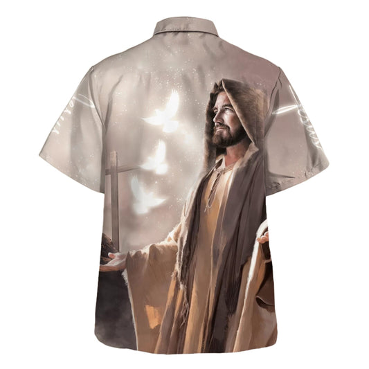 UniJames Faith Hope Love Jesus Cross Hawaiian Shirt - Christian Hawaiian Shirt - Best Hawaiian Shirts