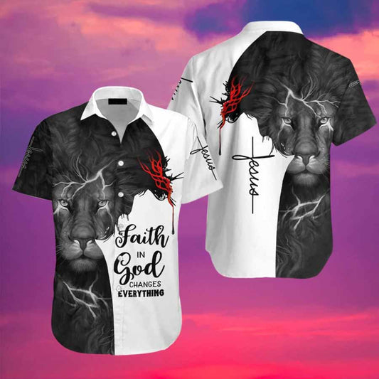 UniJames Faith In God Hawaiin Shirt - Christian Hawaiin Shirt For Men & Women