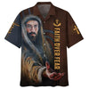 UniJames Faith Over Fear Hawaiian Shirt - His Hand Is Stretched Out Hawaiian Shirts - Christian Hawaiian Shirt - Hawaiian Summer Shirts