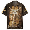UniJames Faith Over Fear Hawaiian Shirt - Jesus Lion And Dove Hawaiian Shirts - Christian Hawaiian Shirt - Hawaiian Shirts For Men