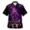UniJames Faith Over Fear Hawaiian Shirt - The Lion Cross Hawaiian Shirts For Men - Christian Hawaiian Shirt - Hawaiian Summer Shirts