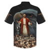 UniJames Faith Over Fear Jesus Lion Eagle Hawaiian Shirts - Christian Hawaiian Shirt - Hawaiian Shirts For Men