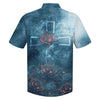 UniJames Faith Rose Cross Hawaiian Shirts - Christian Hawaiian Shirt - Hawaiian Summer Shirts