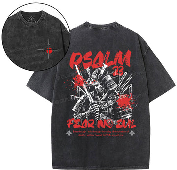 Fear No Evil  Christian Washed T-Shirt Sale - GuidingCross
