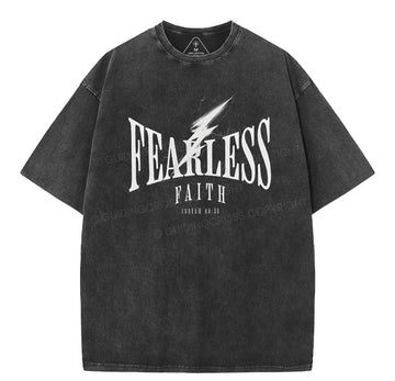 Fearless Christian Washed TShirt  