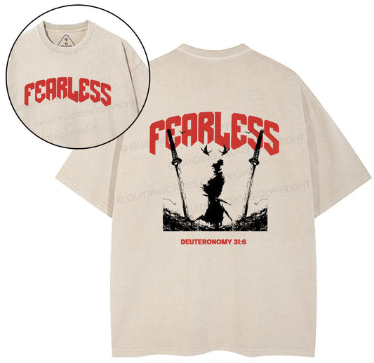 Fearless Christian Washed TShirt  