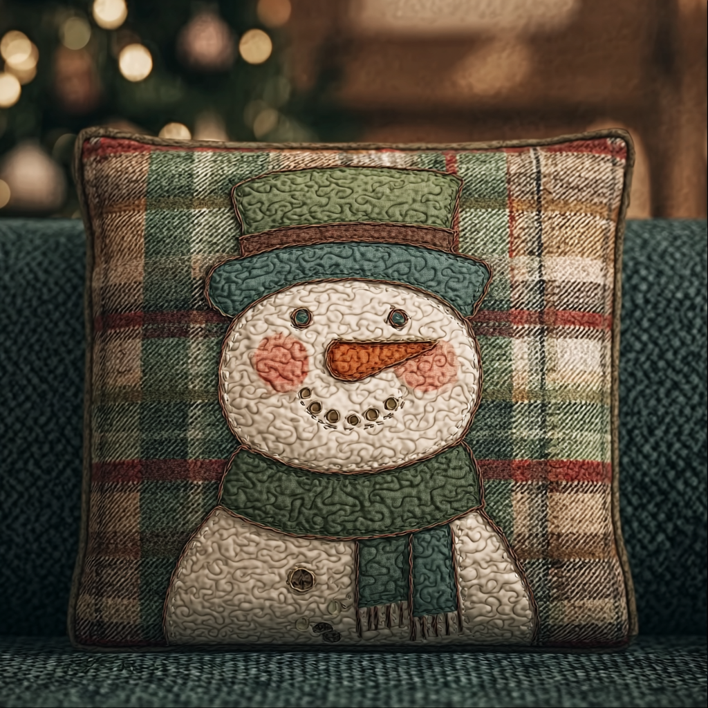 Festive Patchwork Quilted Pillow Case NCU0TV831