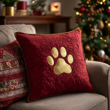 Festive Paw Quilted Pillow Case NCU0TV1196