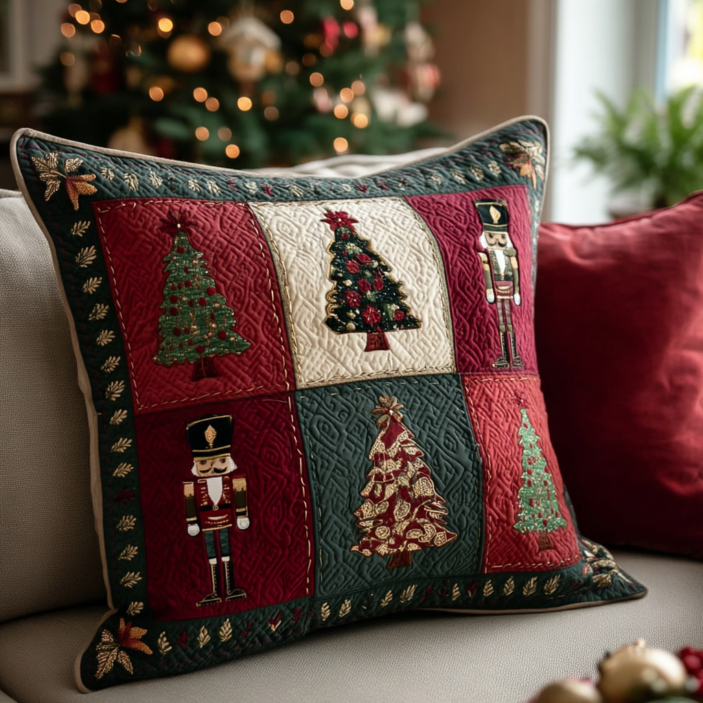 Festive Sentinel Quilted Pillow Case NCU0TV1134