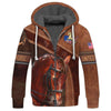 Uni American Brown Horse 2 Leather Pattern Custom Name 3D Shirts