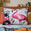 Floral Flamingo Quilted Bedding Pillow Case NCU0DV6348