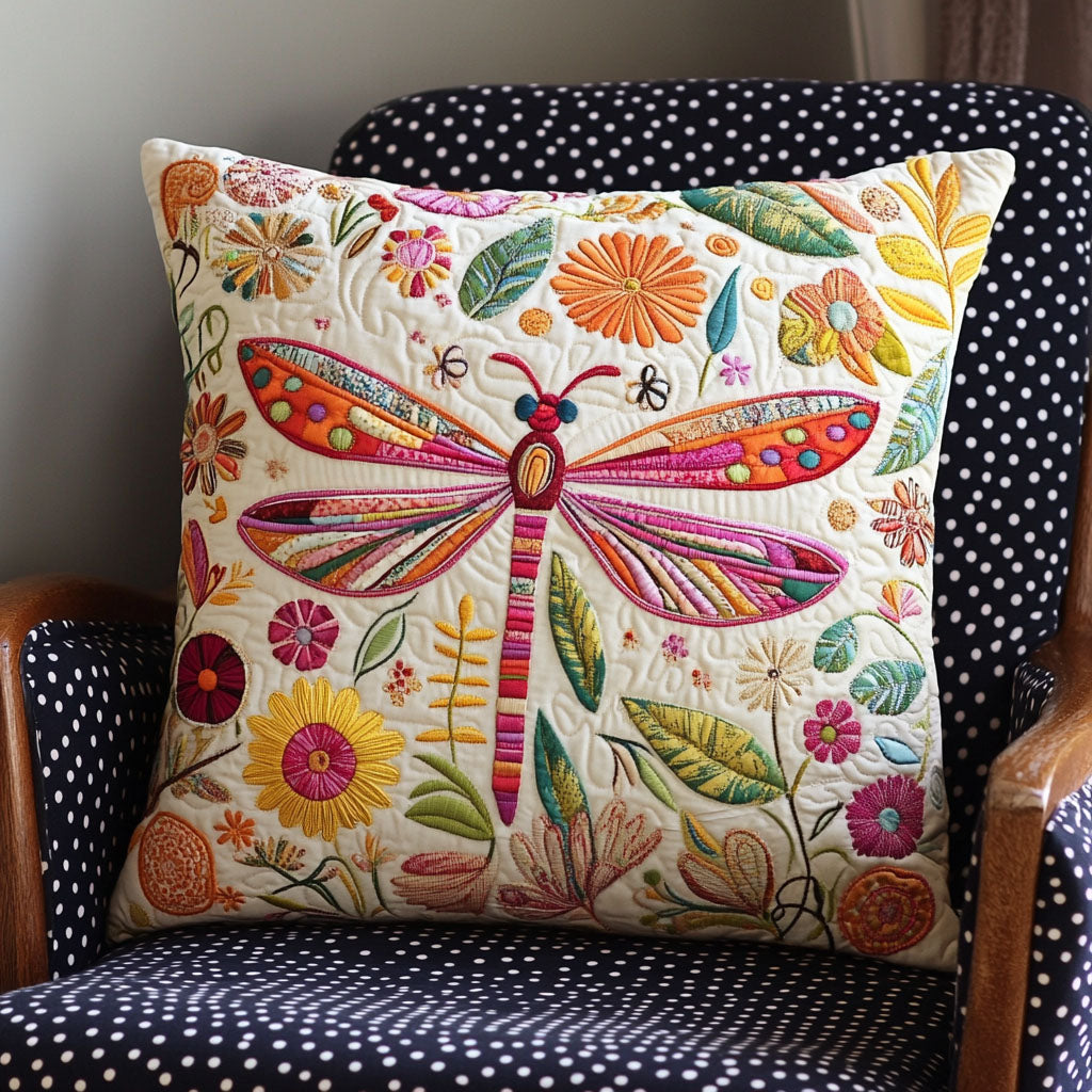 Flowerfly Escape Quilted Pillow Case NCU0PT6649