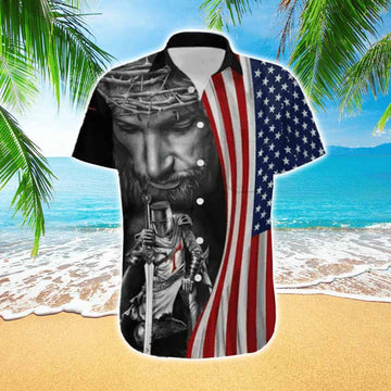 UniJames Focus On Me Not The Storm Jesus Hawaiian Shirt - Christian Hawaiian Shirt For Men And Women