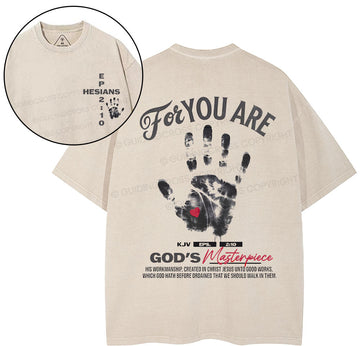 For You Are God's Christian Washed TShirt  