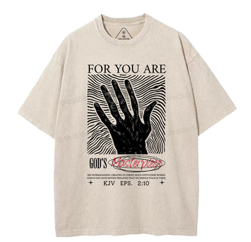 For You Are God's Masterpieces Christian Washed TShirt  