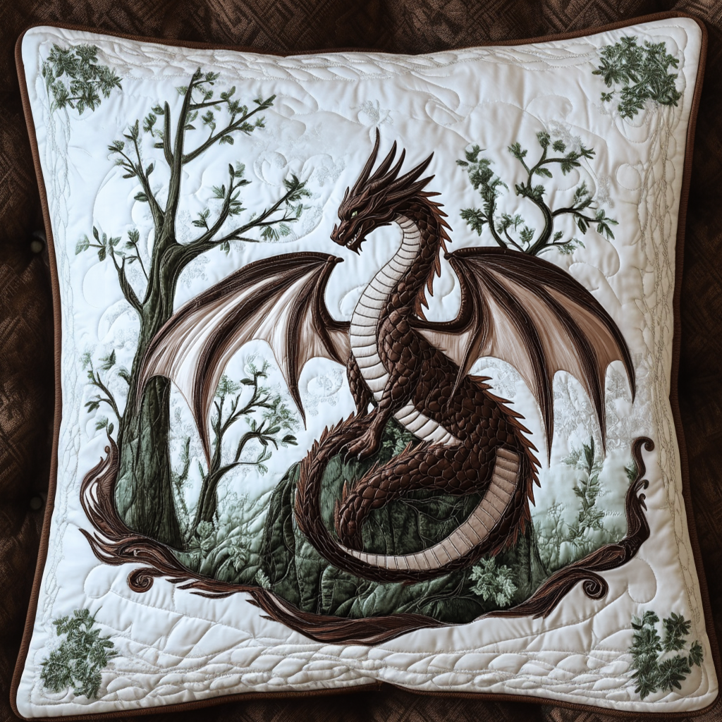 Forest Sentinel Quilted Pillow Case NCU0NT7986