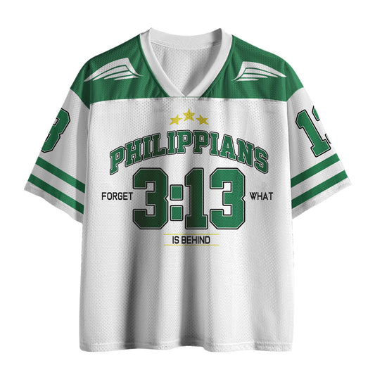 UniJames Forget What Lies Behind Christian White Mesh Jersey