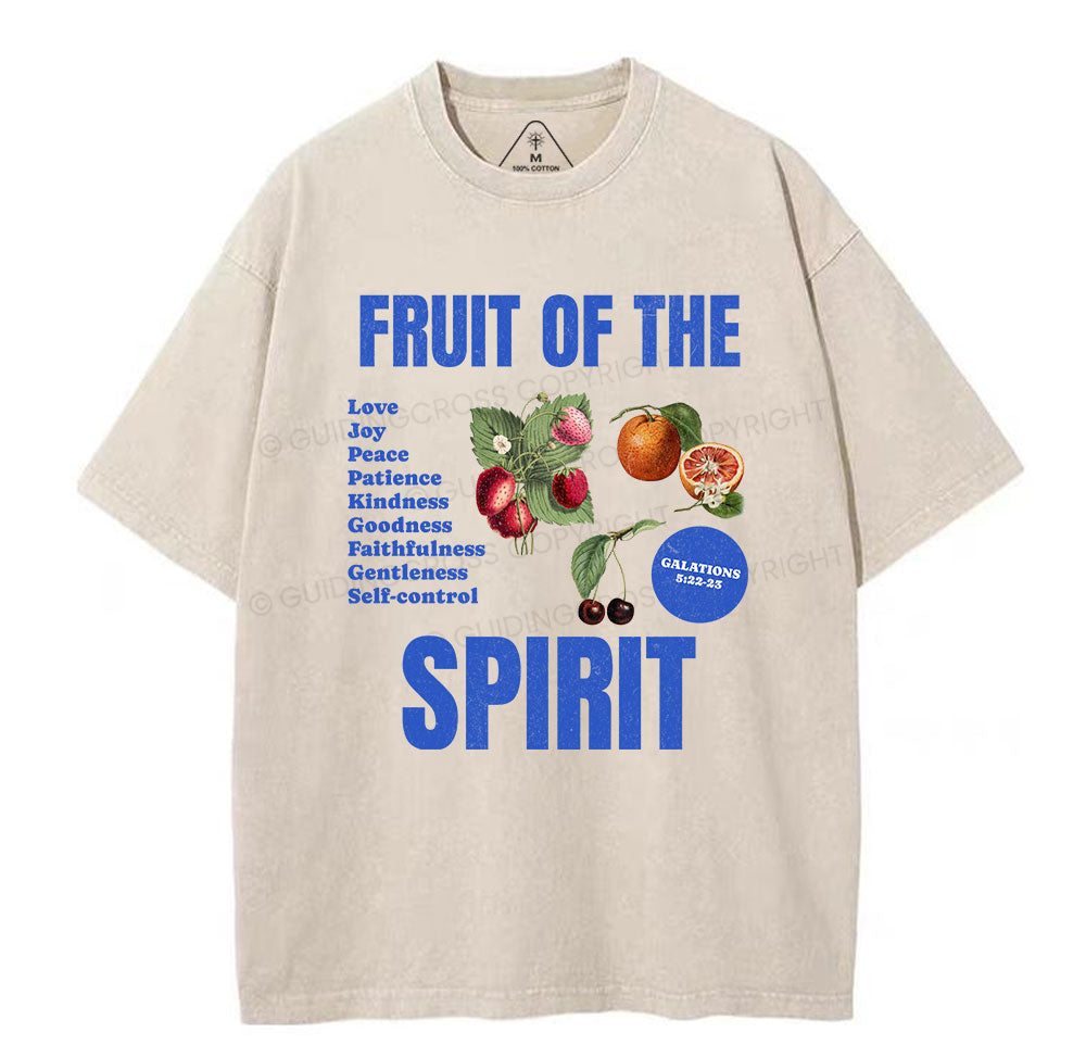 Fruit Of The Spirit Christian Washed TShirt  