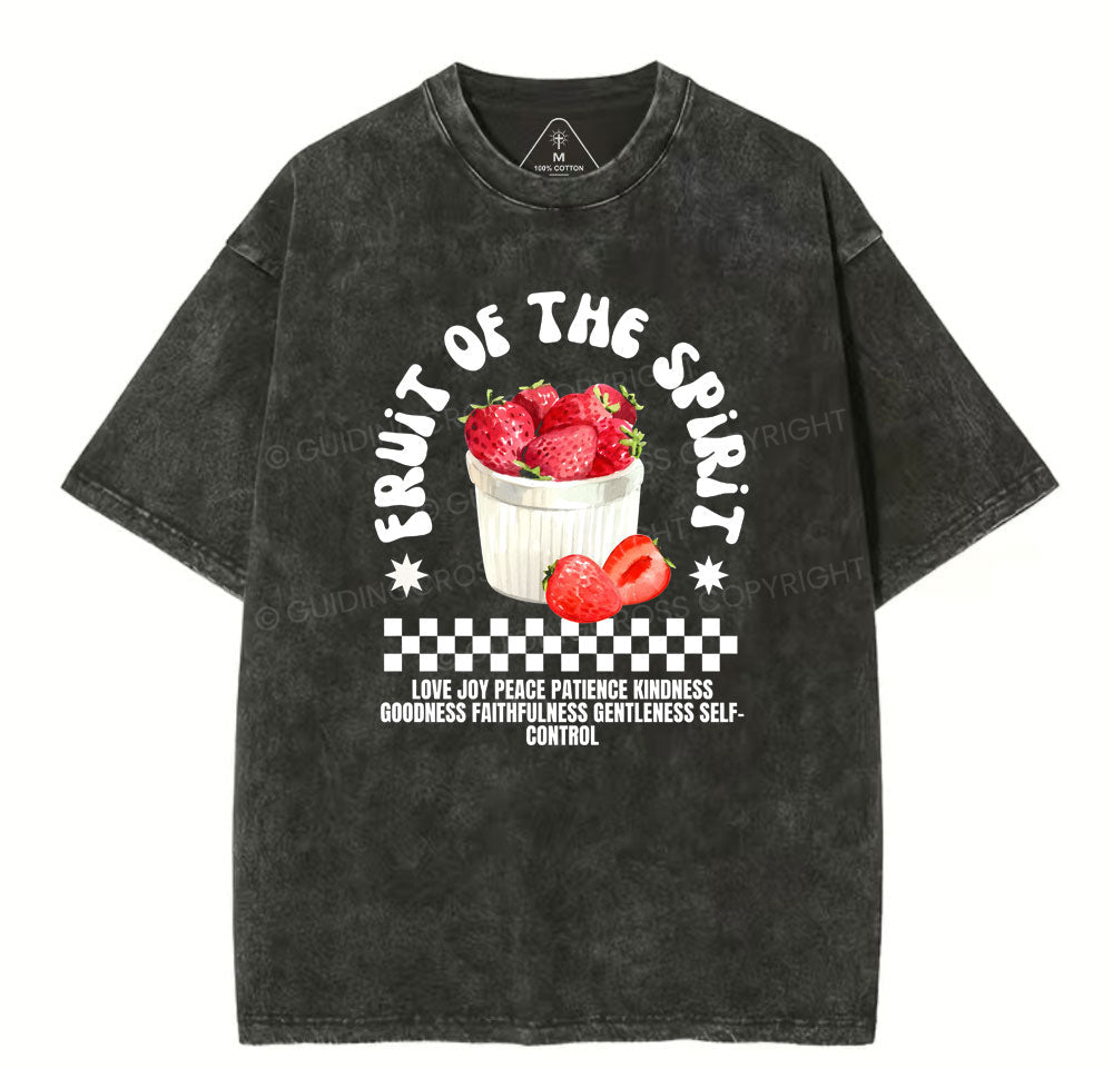 Fruit Of The Spirit Christian Washed TShirt  