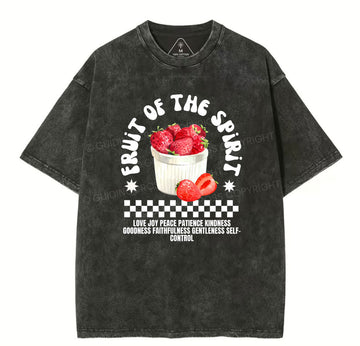 Fruit Of The Spirit Christian Washed TShirt  