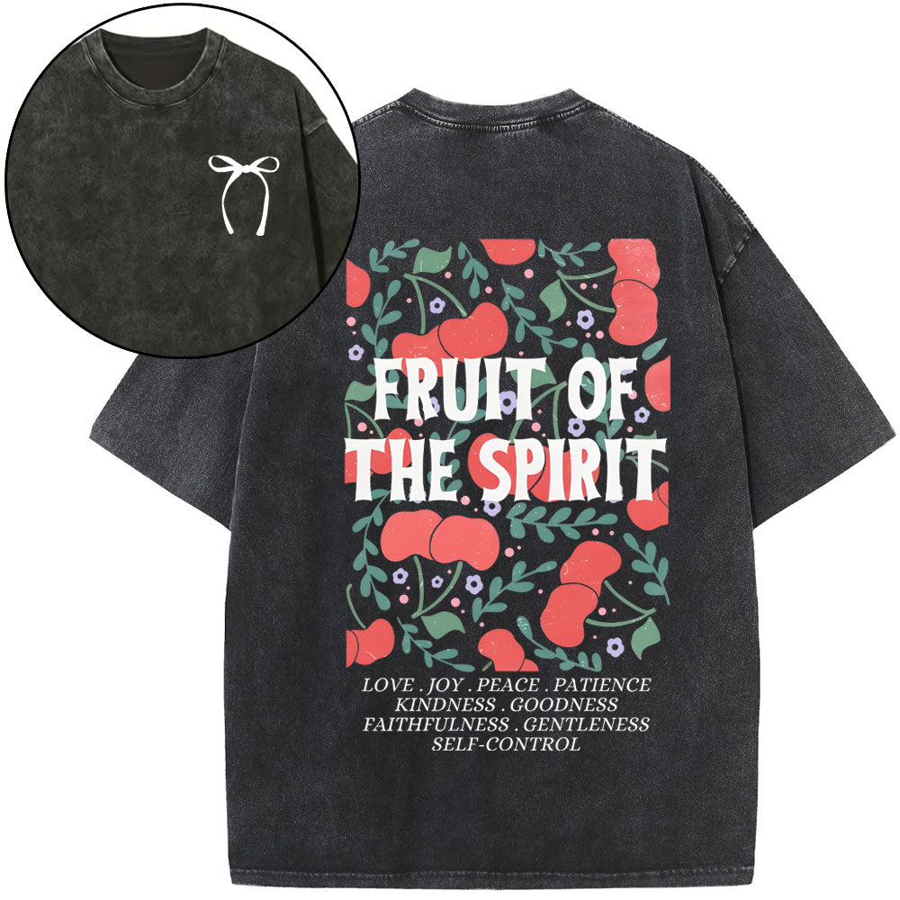 Fruit Of The Spirit Christian Washed TShirt  