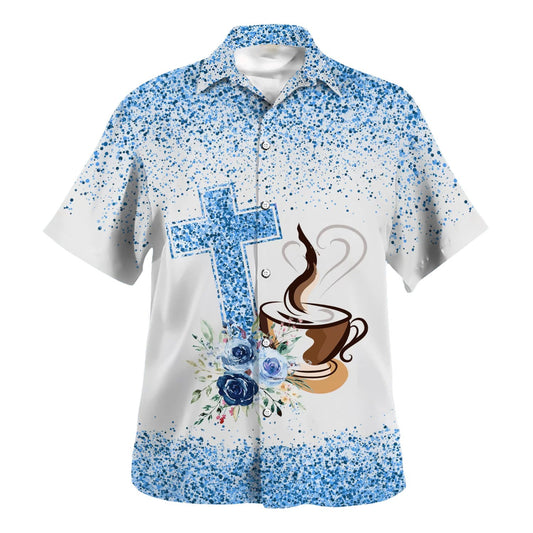 UniJames Fueled By Jesus And Coffee Hawaiian Shirt - Christian Hawaiian Shirt - Best Hawaiian Shirts