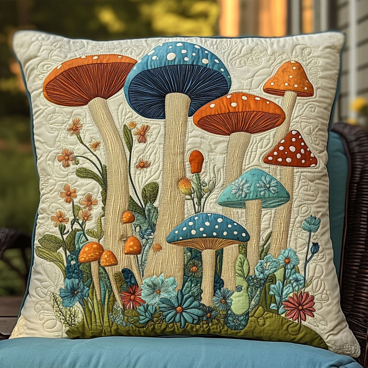 Fungi Escape Quilted Pillow Case NCU0PT7174
