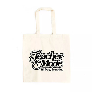 City Creek Prints Teacher Mode Everyday Canvas Tote Bag