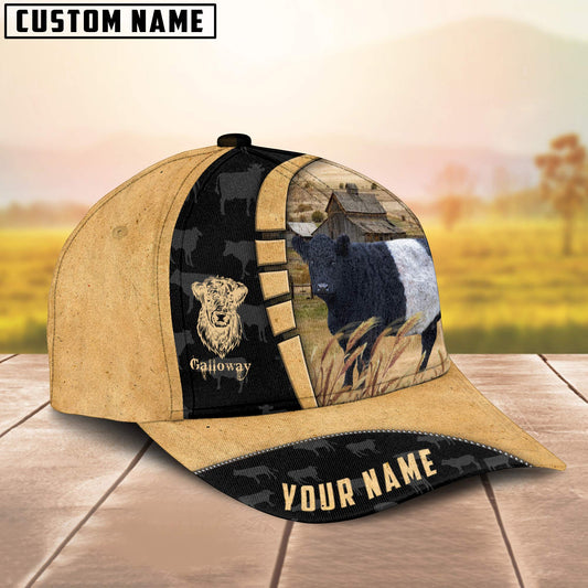 Uni Custom Name Galloway Cattle Farmhouse Field Cap TT17