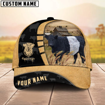 Uni Custom Name Galloway Cattle Farmhouse Field Cap TT17