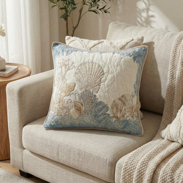 Seaside Ocean Quilted Pillow Case NCU0HH333