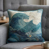 Calming Ocean Waves Quilted Pillow Case NCU0HH331