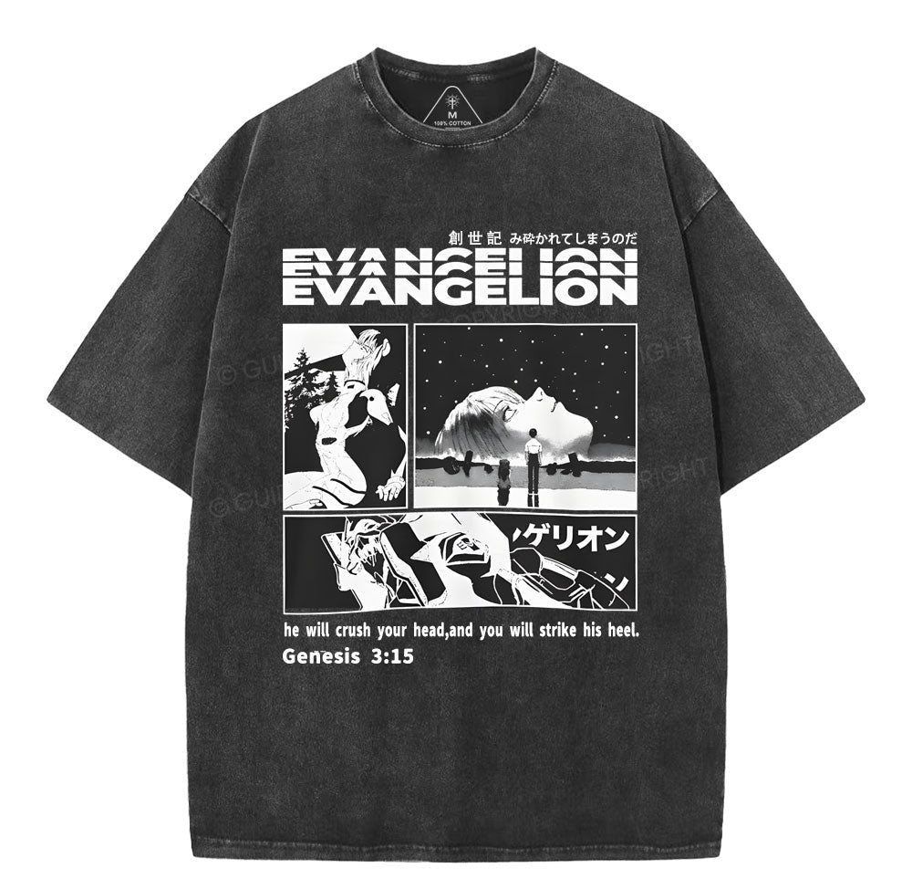 Genesis 3：15 Christian Washed TShirt  
