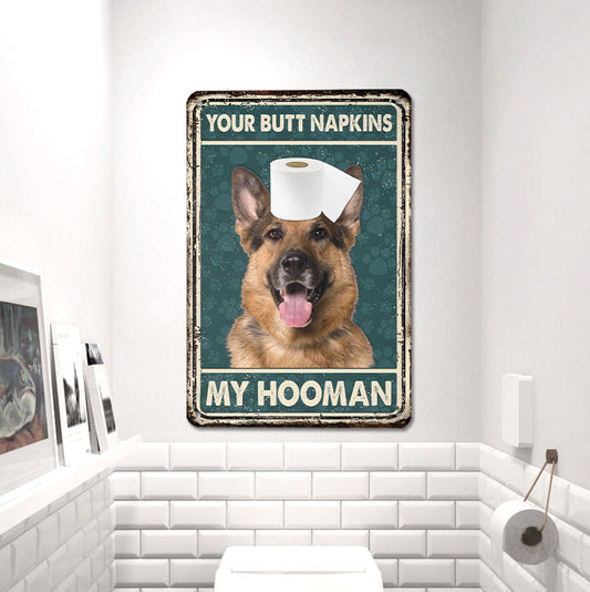 uni German Shepherd All Printed 3D Metal Sign