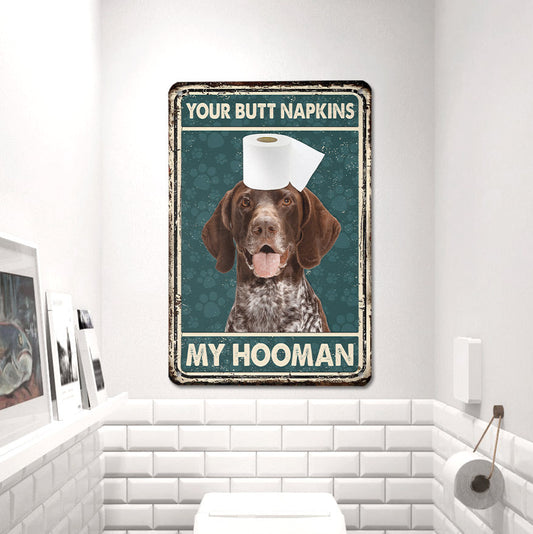 uni German Shorthaired Pointer All Printed 3D Metal Sign