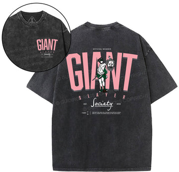 Giant Slayer Christian Washed T-Shirt Sale - GuidingCross