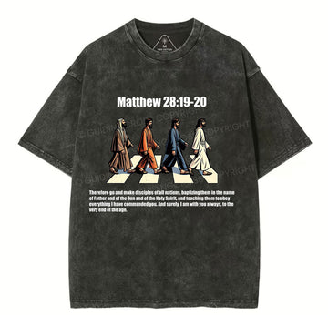 Go And Make Disciples Christian Washed T-Shirt Sale - GuidingCross