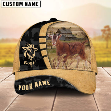 Uni Custom Name Goat Cattle Farmhouse Field Cap