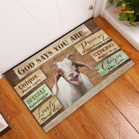 God Says You Are - Goat Cattle Doormat