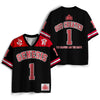 UniJames God Created The Heavens And Earth Christian Black Mesh Jersey