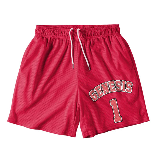 UniJames God Created The Heavens And Earth Christian Black Mesh Jersey
