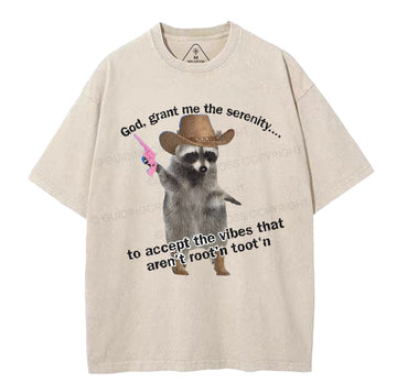 God Grant Me The Serenity Christian Washed T-Shirt Sale - GuidingCross